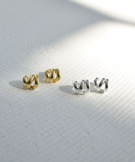 pierce-a02122　SV925 Twist Motif Pierce