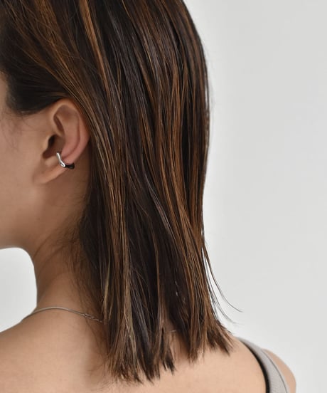 earcuff-a02031　SV925 Distorted Square Earcuff