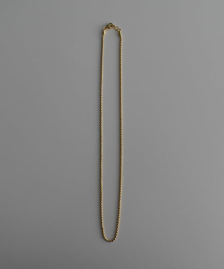 necklace-a02044　SV925 Rope Necklace Gold