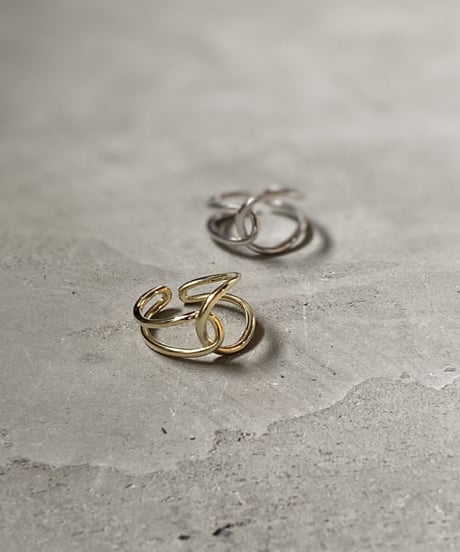 ring-a02010　SV925 Double Hoop Ring
