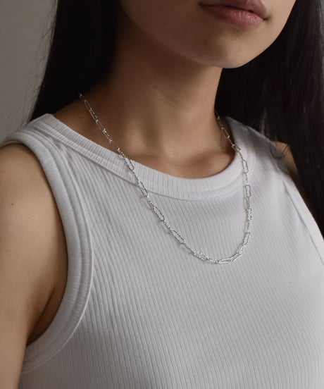necklace-a02074　SV925 Gather Motif Chain Necklace