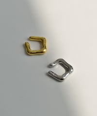earcuff-a02031　SV925 Distorted Square Earcuff