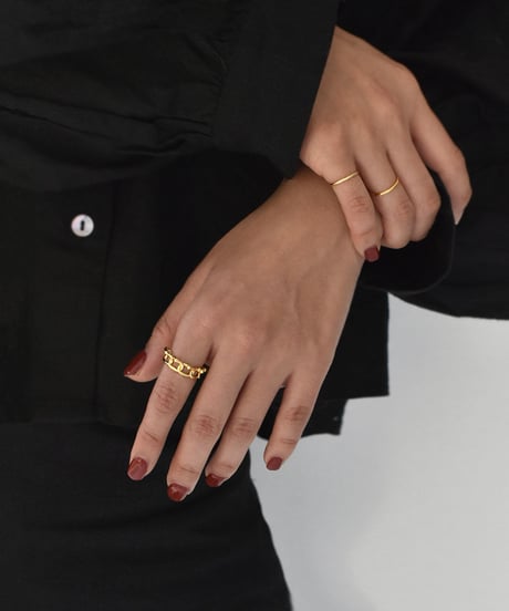 ring-a02164　SV925 Dot Chain Ring