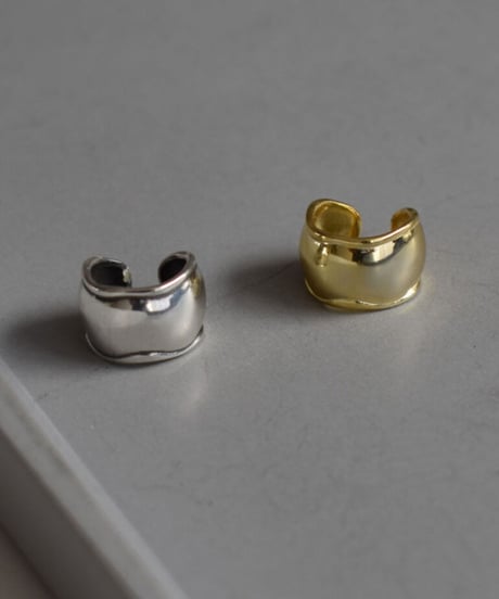 earcuff-a02024　SV925 Plump Curve Earcuff