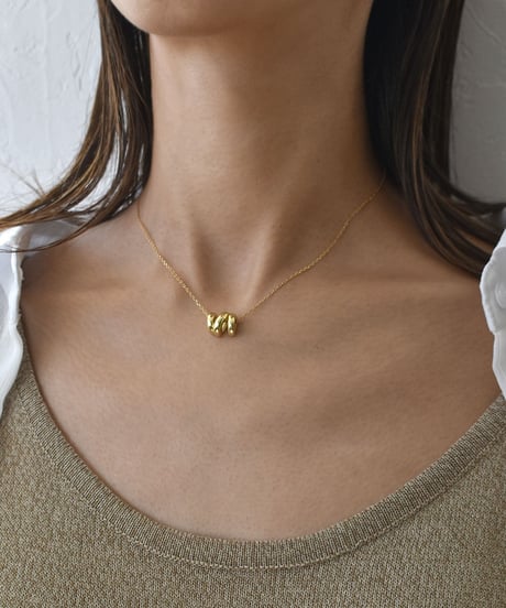 necklace-a02108　SV925 Twist Motif Necklace