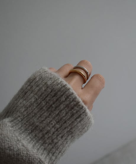 ring-a02090　SV925 Bicolor 2Line Ring