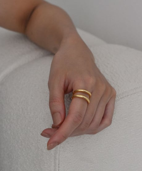 ring-a02176　SV925  Two Line Ring