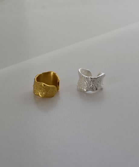 earcuff-a02020　SV925 Crumple Wide Earcuff
