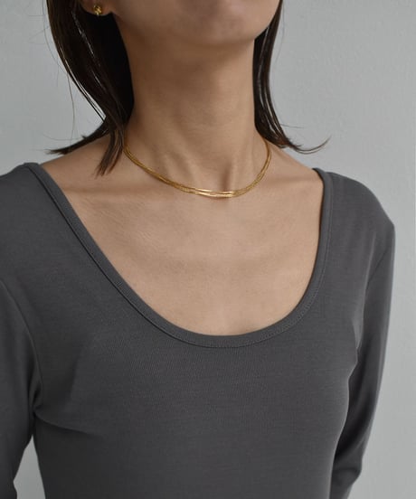 necklace-a02098　 SV925 Thin Lines Necklace