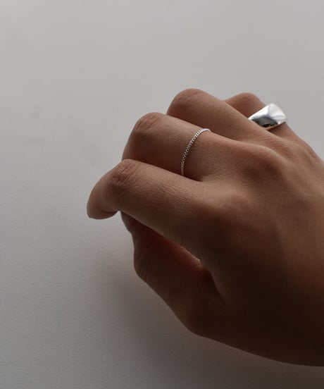 ring-a02111　SV925 Flat Chain Ring