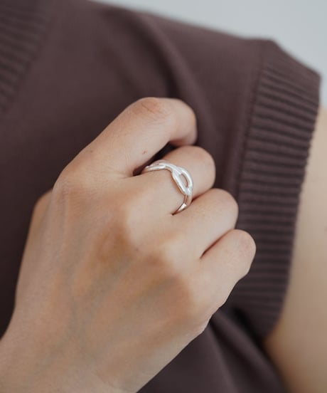 ring-a02191　SV925 Oval Chain Ring