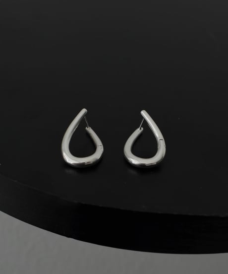 pierce-a02157　SV925 Bend Hoop Pierce