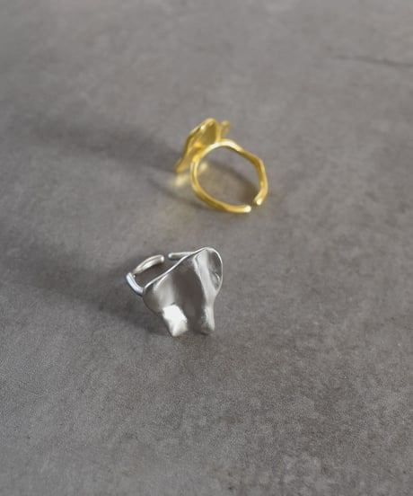ring-a02089　SV925 matte Plate Nuance Ring