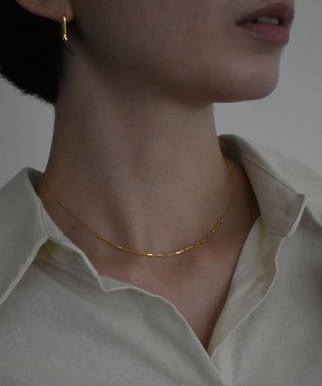 necklace-a02040　SV925 Continuous Bar Necklace