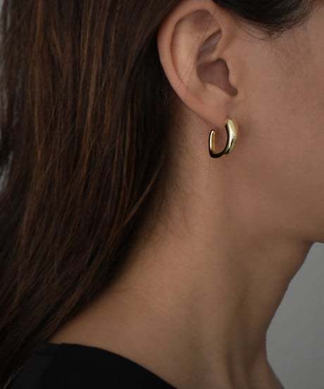 pierce-a02083　SV925 Curve Hoop pierce