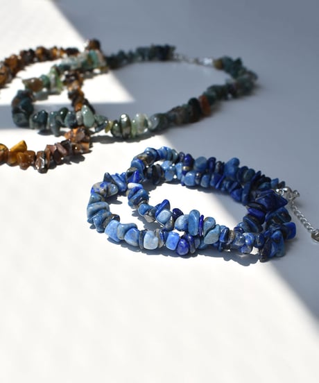 necklace-a02093　SV925 Natural Stone  Choker Necklace
