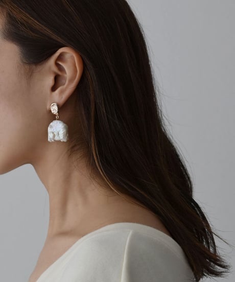 pierce-a02072　SV925 Large Baroque Pearl Pierce
