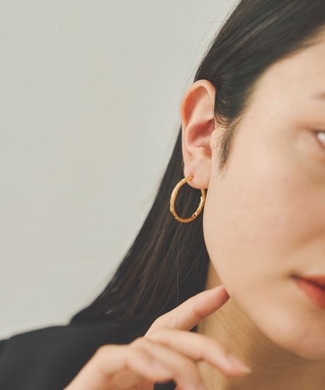 pierce-a02132　SV925 Lumpy hoop Pierce