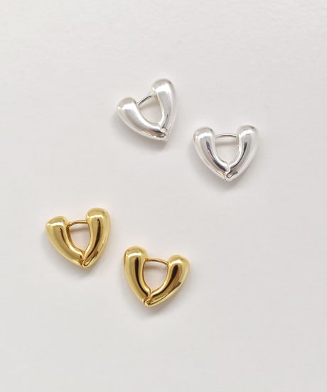 pierce-a02108　SV925 Plump Heart Pierce