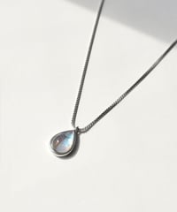 necklace-a02094　SV925 Drop Stone Necklace