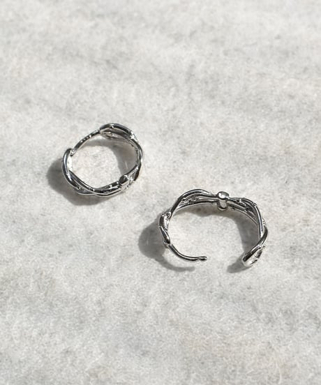 pierce-a02105　SV925 Cross Hoop Pierce