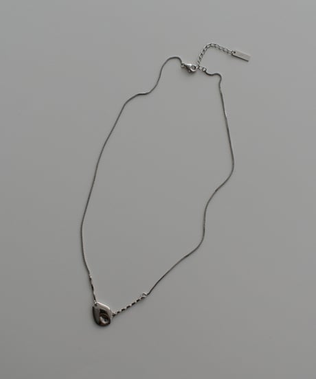 necklace-a02043　SV925 Oval Nuance Top Necklace
