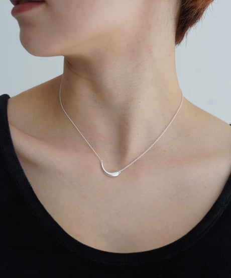 necklace-a02134　SV925  Drop Curve Necklace
