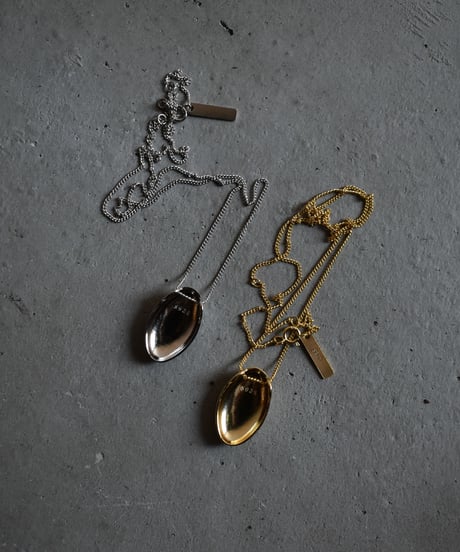 necklace-a02029　SV925 Oval Dome Necklace