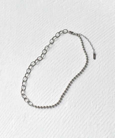 necklace-a02122　SV925 Ball × Chain Necklace