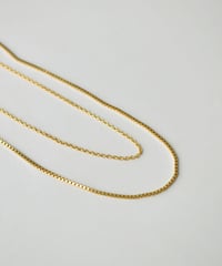 necklace-a02084　SV925 Double Chain Necklace