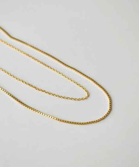 necklace-a02084　SV925 Double Chain Necklace