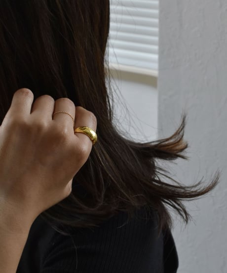 ring-a02146　SV925 Matte Distorted Ring