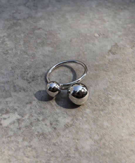 ring-a02029　SV925 Double Ball Ring