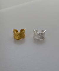 earcuff-a02020　SV925 Crumple Wide Earcuff
