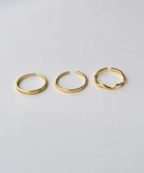 ring-a02126　SV925 Three Design Set Ring