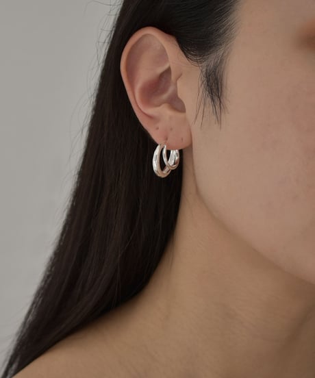 pierce-a02148　SV925 Double Hoop Pierce