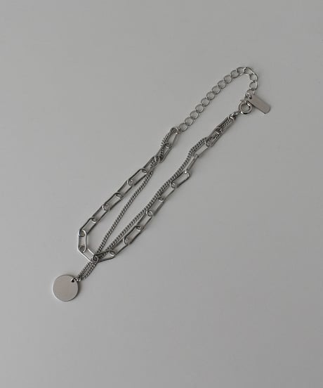 brace-a02019　SV925 Double Chain Coin Brace