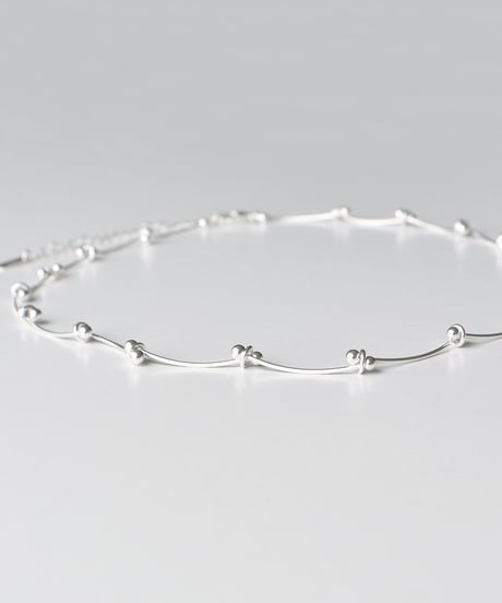 necklace-a02103　SV925 Wave Line Necklace