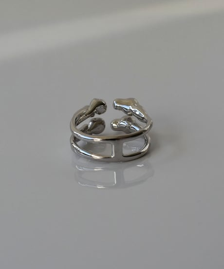 ring-a02096　SV925 Double Aloof Ring