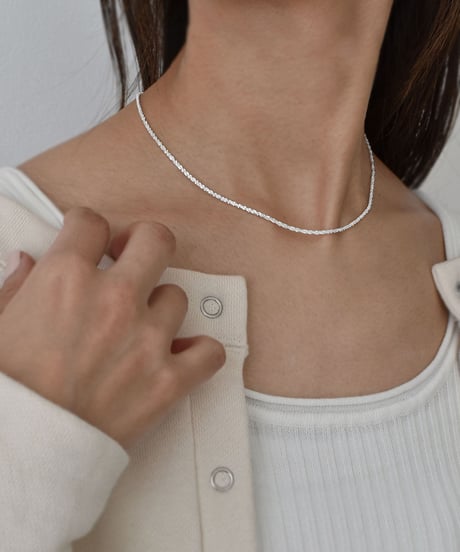 necklace-a02087　SV925 Shiny Chain Necklace