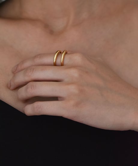 ring-a02176　SV925  Two Line Ring