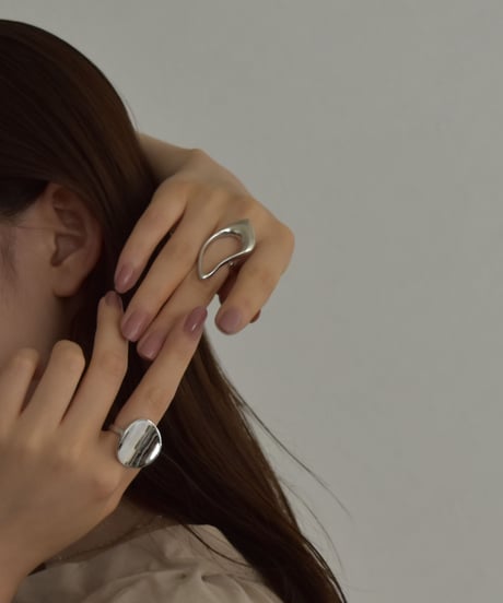 ring-a02058　 SV925 Circle Curve Ring