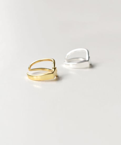 ring-a02161　SV925 Half Design Ring