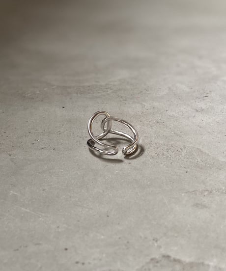 ring-a02010　SV925 Double Hoop Ring