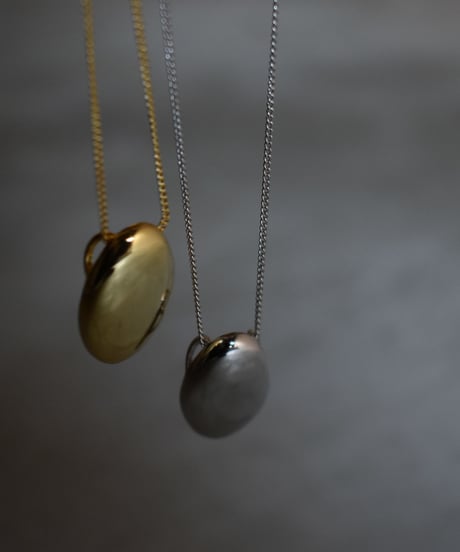 necklace-a02029　SV925 Oval Dome Necklace