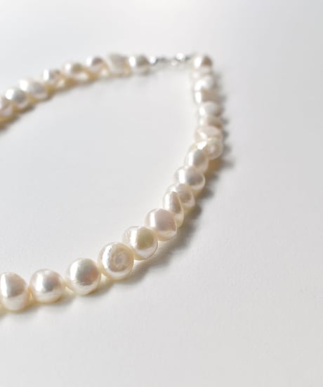necklace-a02066　SV925 Baroque Pearl Necklace