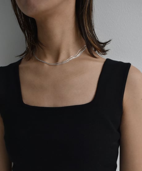 necklace-a02098　 SV925 Thin Lines Necklace