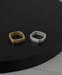 ring-a02196　SV925 Square Line Ring