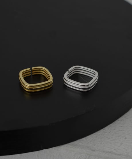 ring-a02196　SV925 Square Line Ring