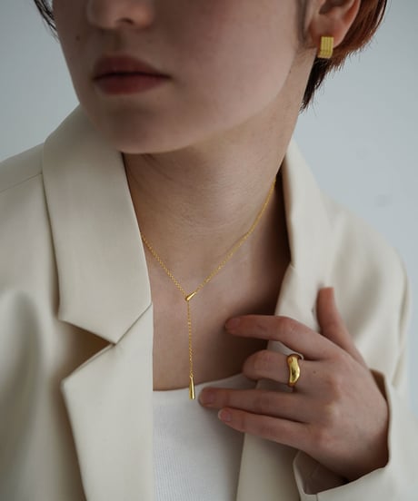 necklace-a02133　SV925 Drop Slide Necklace